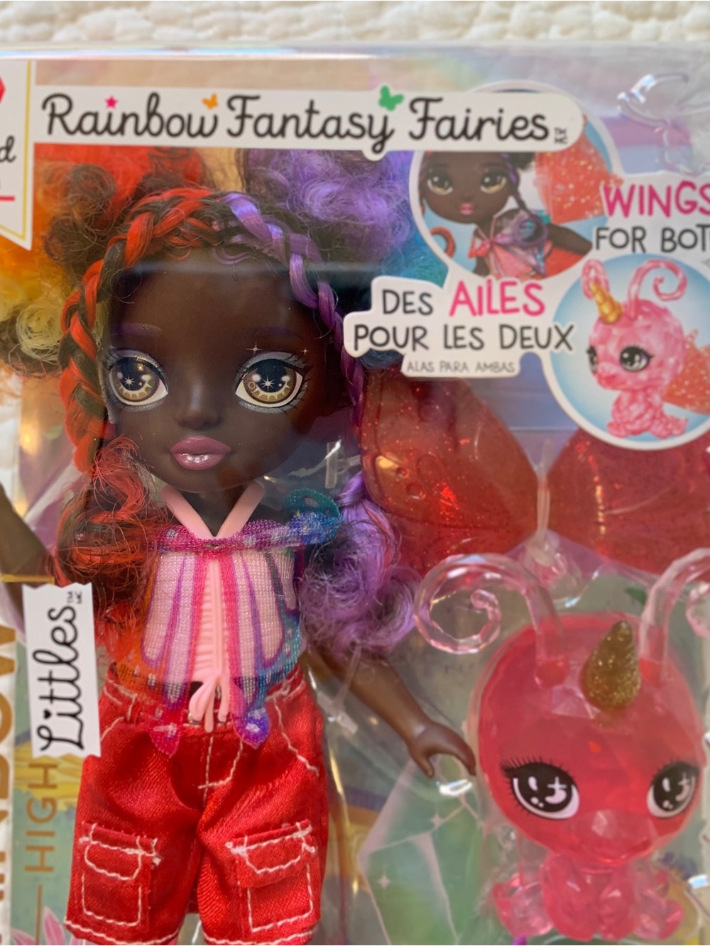 Rainbow High Littles Rainbow Fantasy Fairies Astrid + Pet with Wings